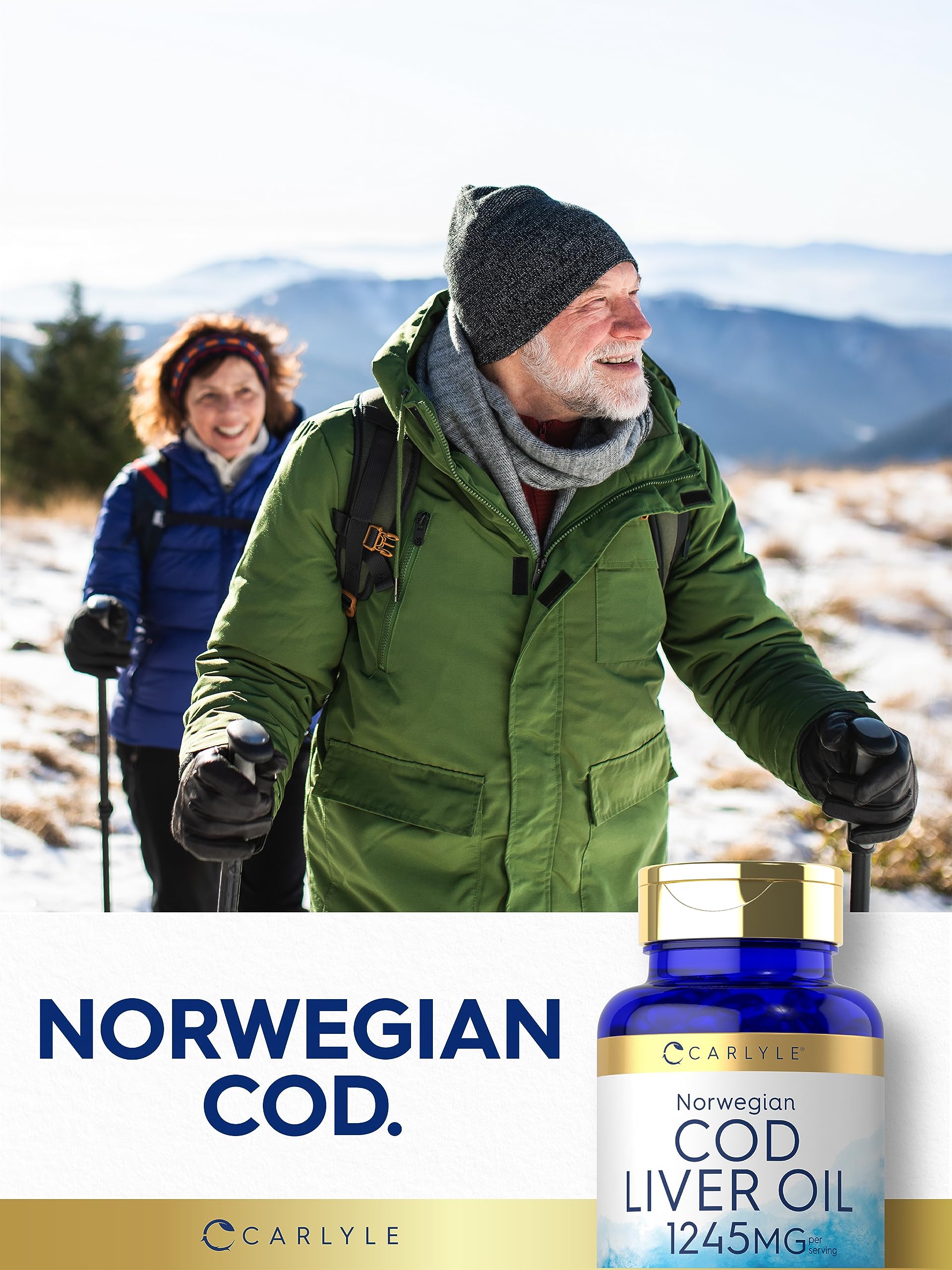 Foto 7 | Suplemento de Aceite de Hígado de Bacalao Noruego Carlyle 150 Cápsulas Blandas - Venta Internacional