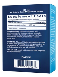 Foto 2 | Suplemento Life Extension Same 400 Mg De S-adenosil-metionina - Venta Internacional