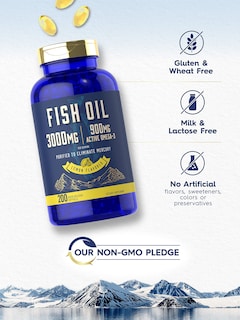 Foto 4 | Suplemento de Aceite de Pescado Carlyle 3000 Mg 200 Cápsulas Blandas - Venta Internacional