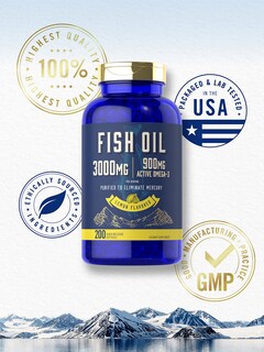Foto 5 | Suplemento de Aceite de Pescado Carlyle 3000 Mg 200 Cápsulas Blandas - Venta Internacional