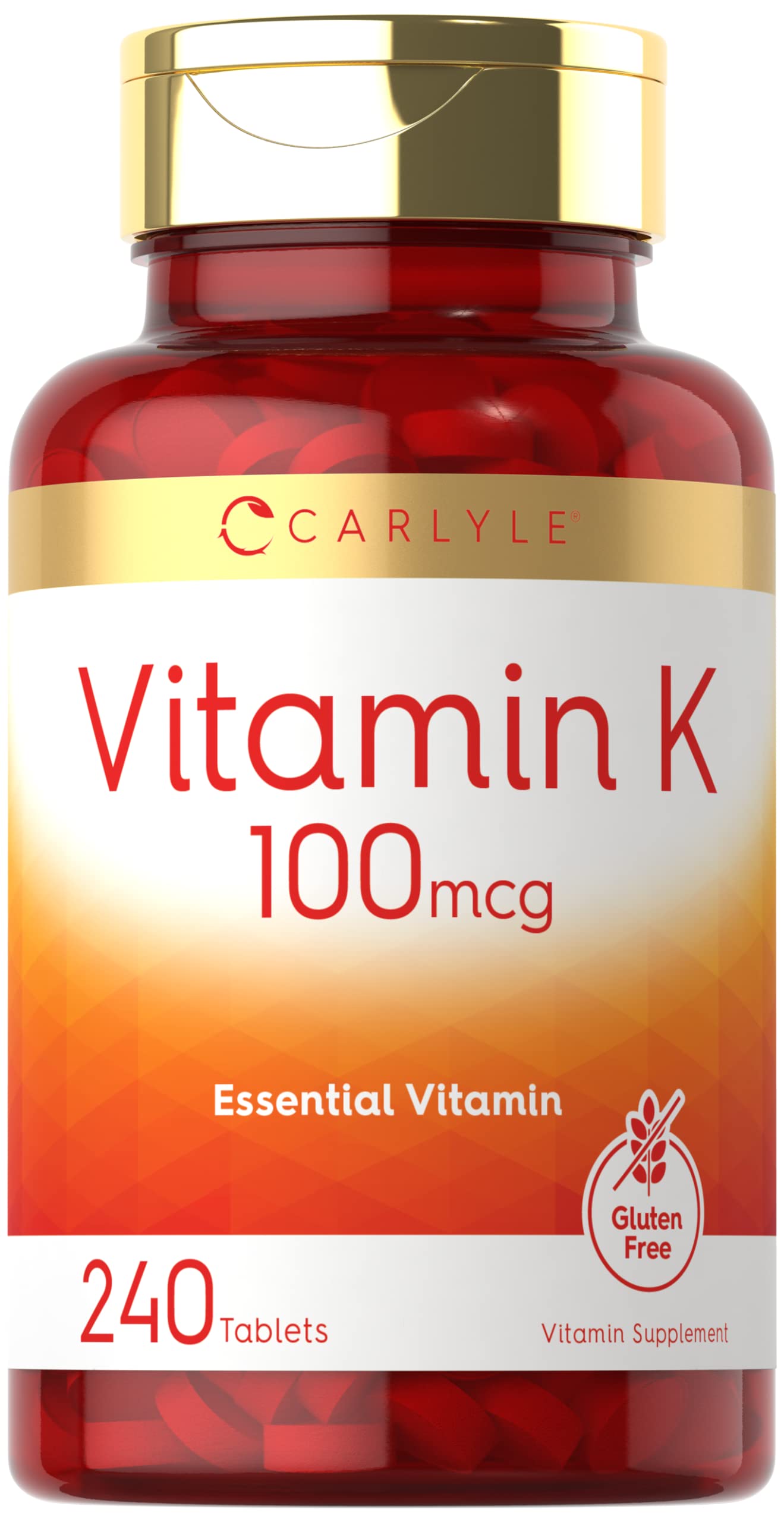Foto 2 pulgar | Suplemento de Vitamina K Carlyle 100 mcg 240 Tabletas - Venta Internacional