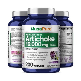 Foto 4 | Suplemento Nusapure Extracto de Alcachofa 12000 mg 200 Cápsulas - Venta Internacional