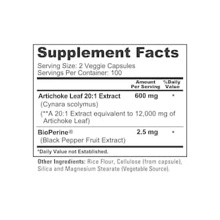 Foto 5 | Suplemento Nusapure Extracto de Alcachofa 12000 mg 200 Cápsulas - Venta Internacional