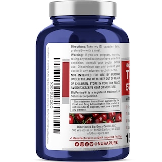Foto 3 | Suplemento Nusapure Tart Cherry 57,200 mg 150 Cápsulas Vegano - Venta Internacional