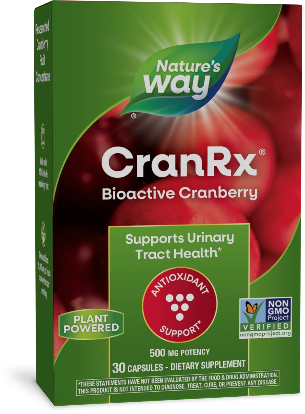 Suplemento Nature's Way Cranrx  Bioactive Cranberry 30 Cápsulas - Venta Internacional