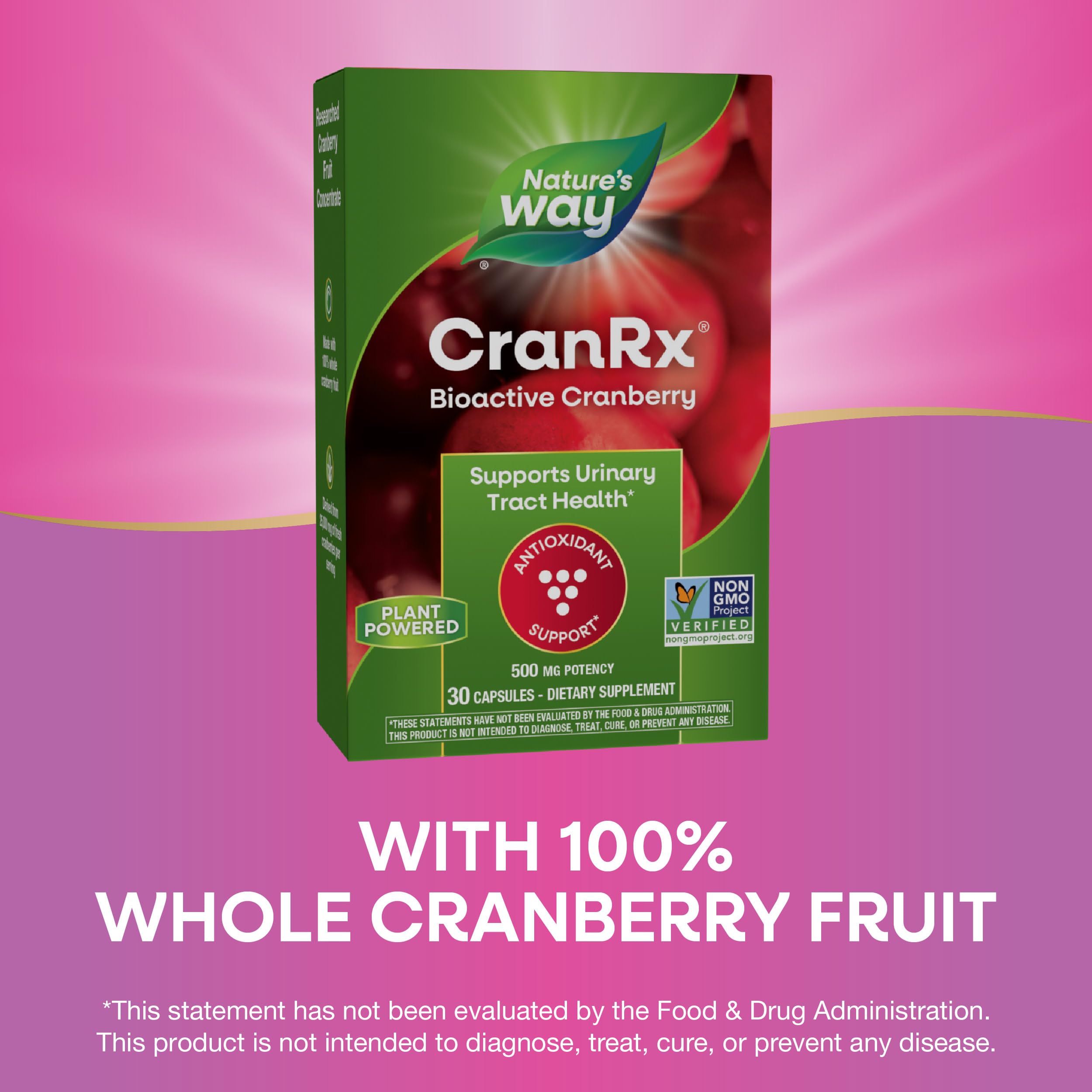 Foto 5 pulgar | Suplemento Nature's Way Cranrx  Bioactive Cranberry 30 Cápsulas - Venta Internacional