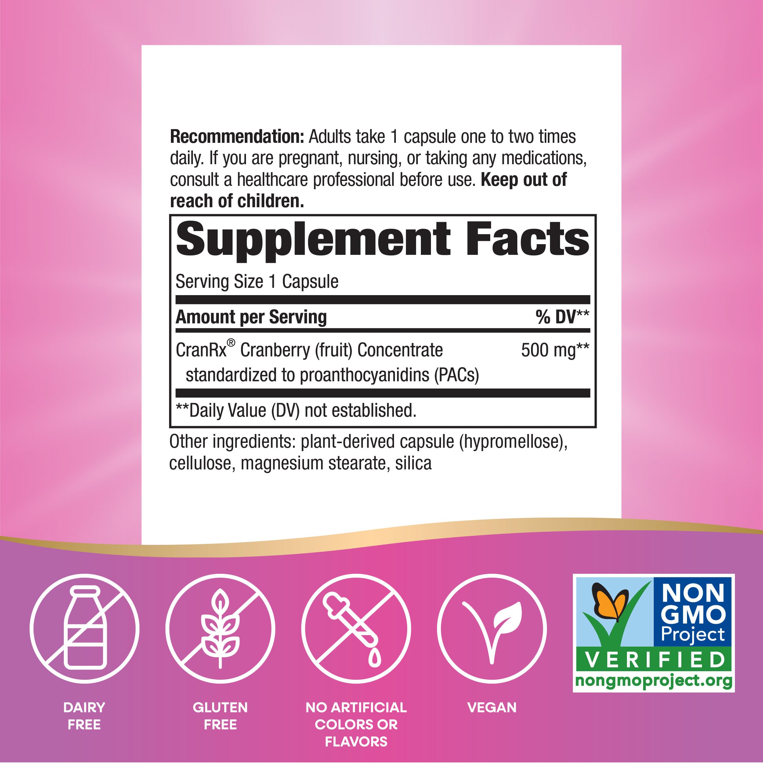 Foto 5 | Suplemento Nature's Way Cranrx  Bioactive Cranberry 30 Cápsulas - Venta Internacional