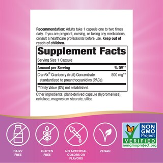 Foto 5 | Suplemento Nature's Way Cranrx Bioactive Cranberry 30 Cápsulas - Venta Internacional