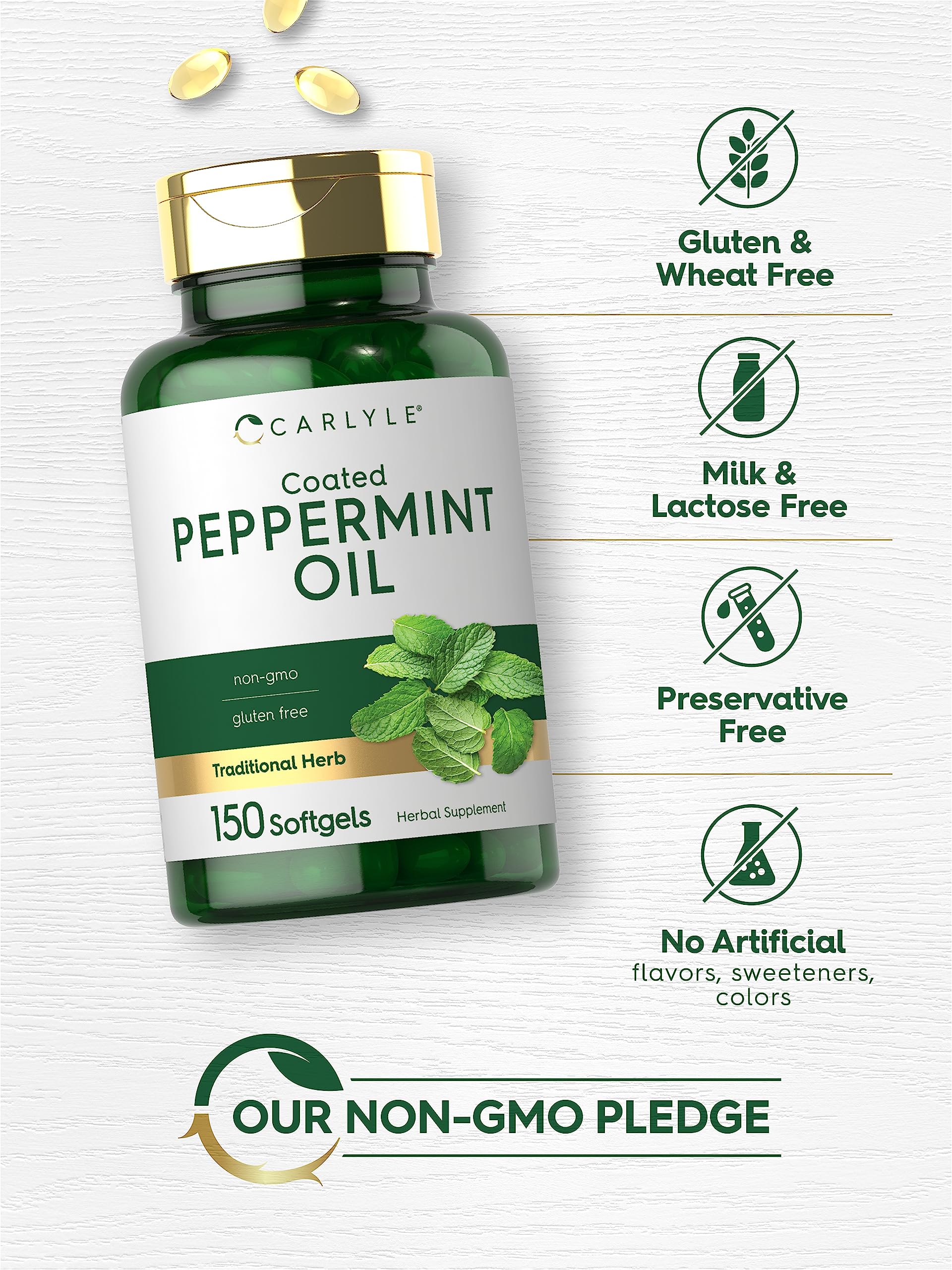 Foto 5 pulgar | Suplemento Carlyle Aceite de Menta Cápsulas 150 Cápsulas - Venta Internacional