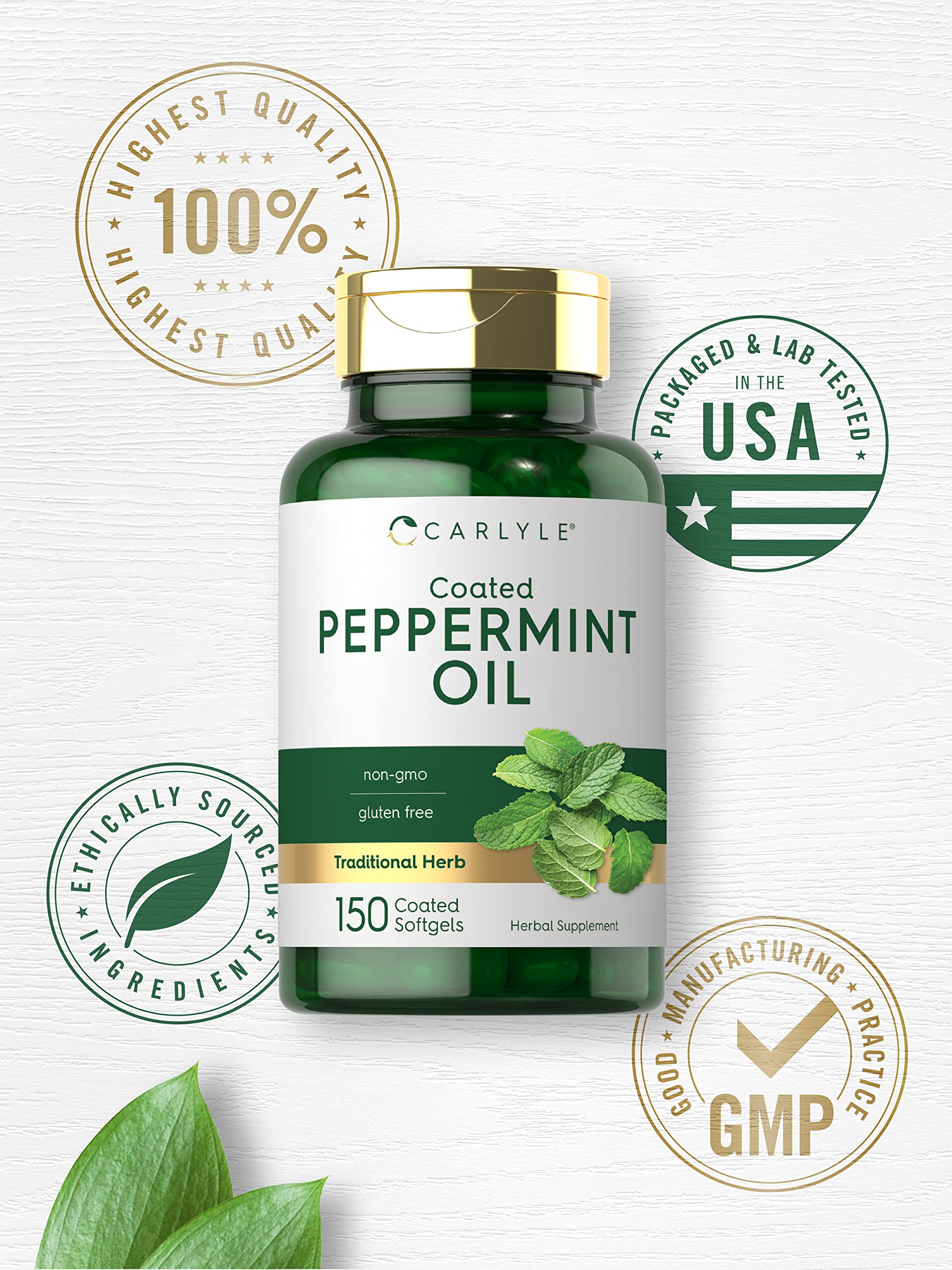 Foto 6 pulgar | Suplemento Carlyle Aceite de Menta Cápsulas 150 Cápsulas - Venta Internacional