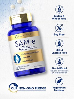 Foto 4 | Suplemento Carlyle Sam-e 400 Mg de S-adenosilmetionina 30 Comprimidos - Venta Internacional