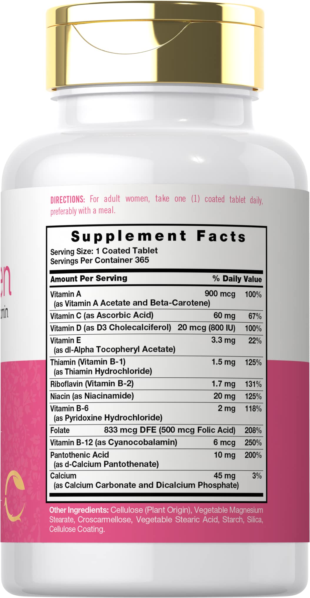 Foto 3 pulgar | Suplemento Carlyle Daily Para Mujeres Multivitamínico 365 Tabletas - Venta Internacional