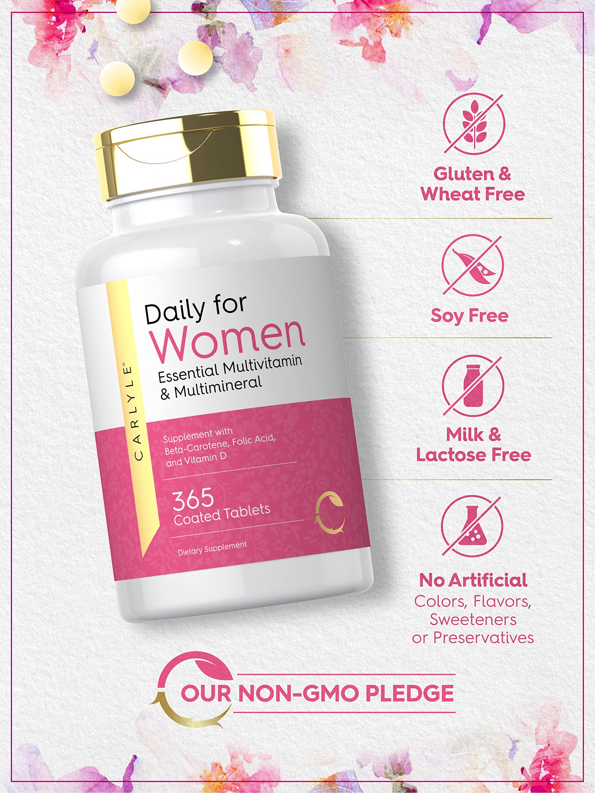 Foto 5 pulgar | Suplemento Carlyle Daily Para Mujeres Multivitamínico 365 Tabletas - Venta Internacional
