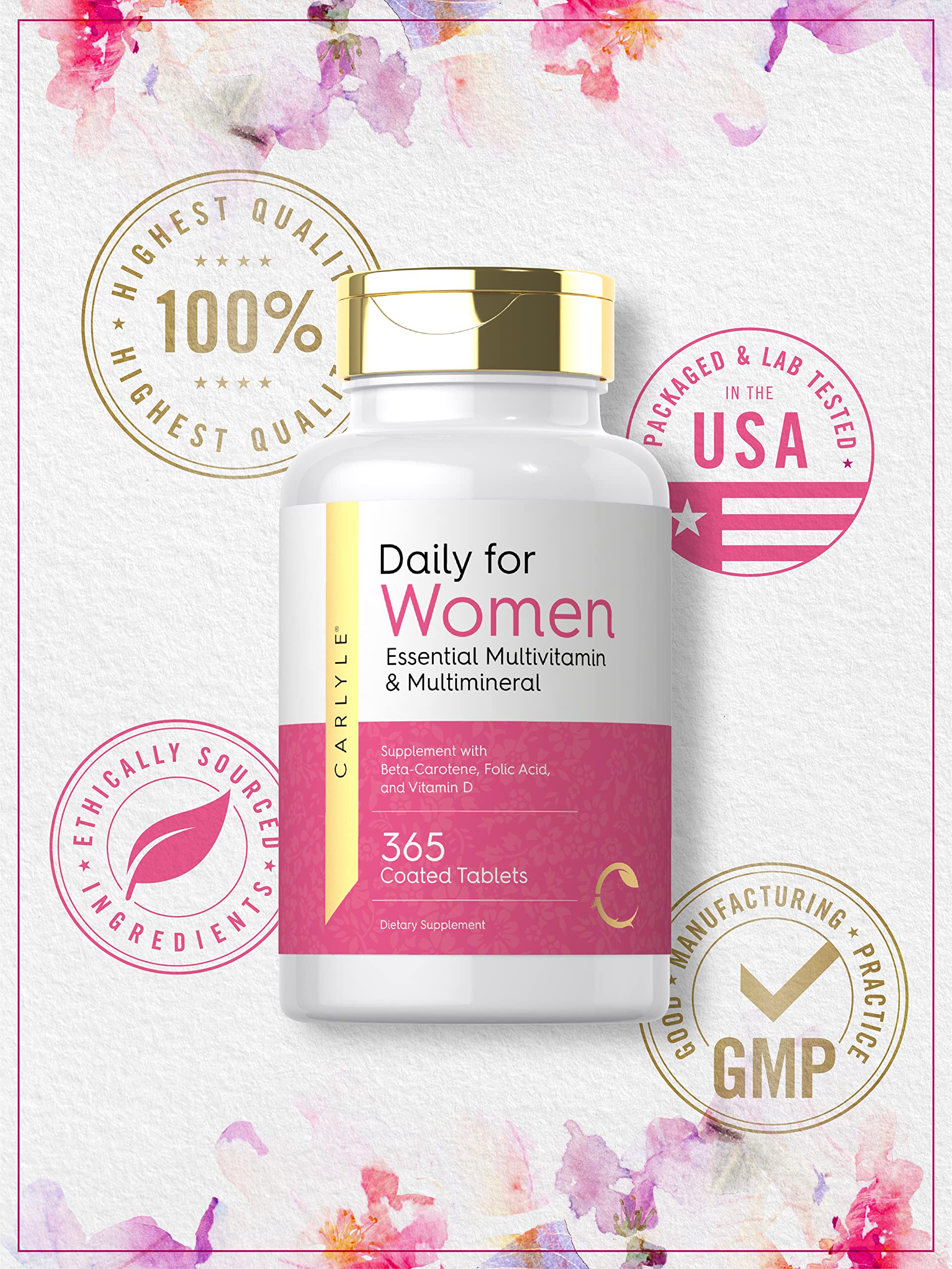 Foto 6 pulgar | Suplemento Carlyle Daily Para Mujeres Multivitamínico 365 Tabletas - Venta Internacional