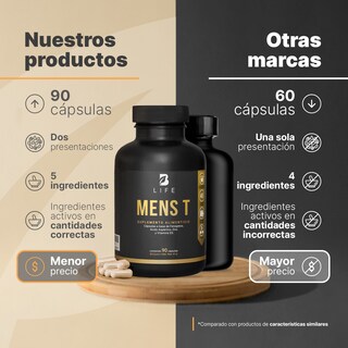Foto 3 | Mens T Vitaminas Para Hombre 90 Cápsulas