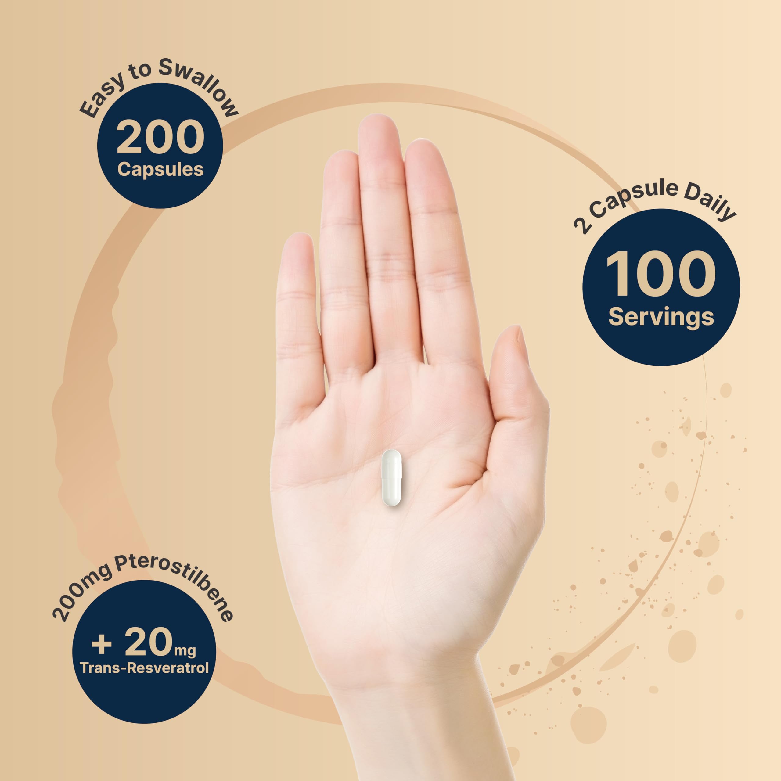 Foto 5 pulgar | Suplemento Naturebell de Pterostilbeno 200 Mg Trans-resveratrol - Venta Internacional