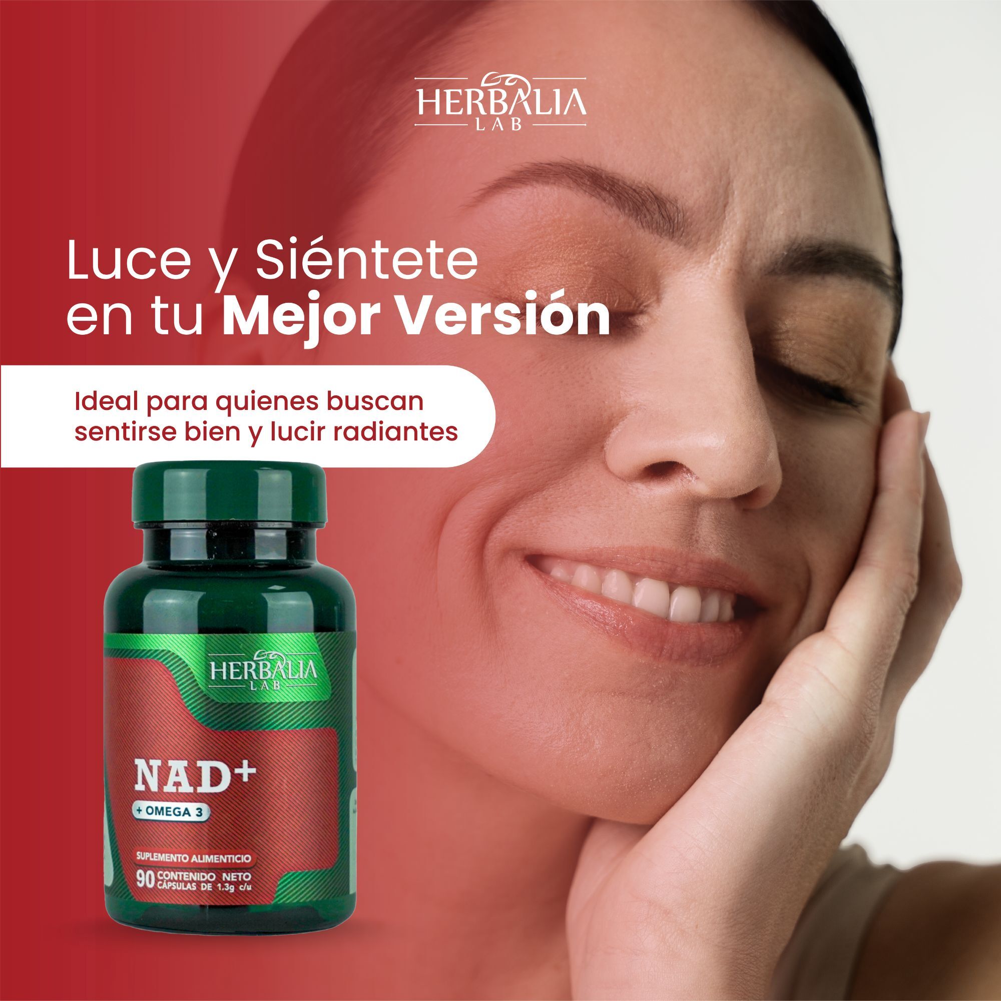 Foto 9 pulgar | Suplemento Alimenticio Herbalia Lab | Nad + Omega 3 Fórmula Avanzada Longevity Boost