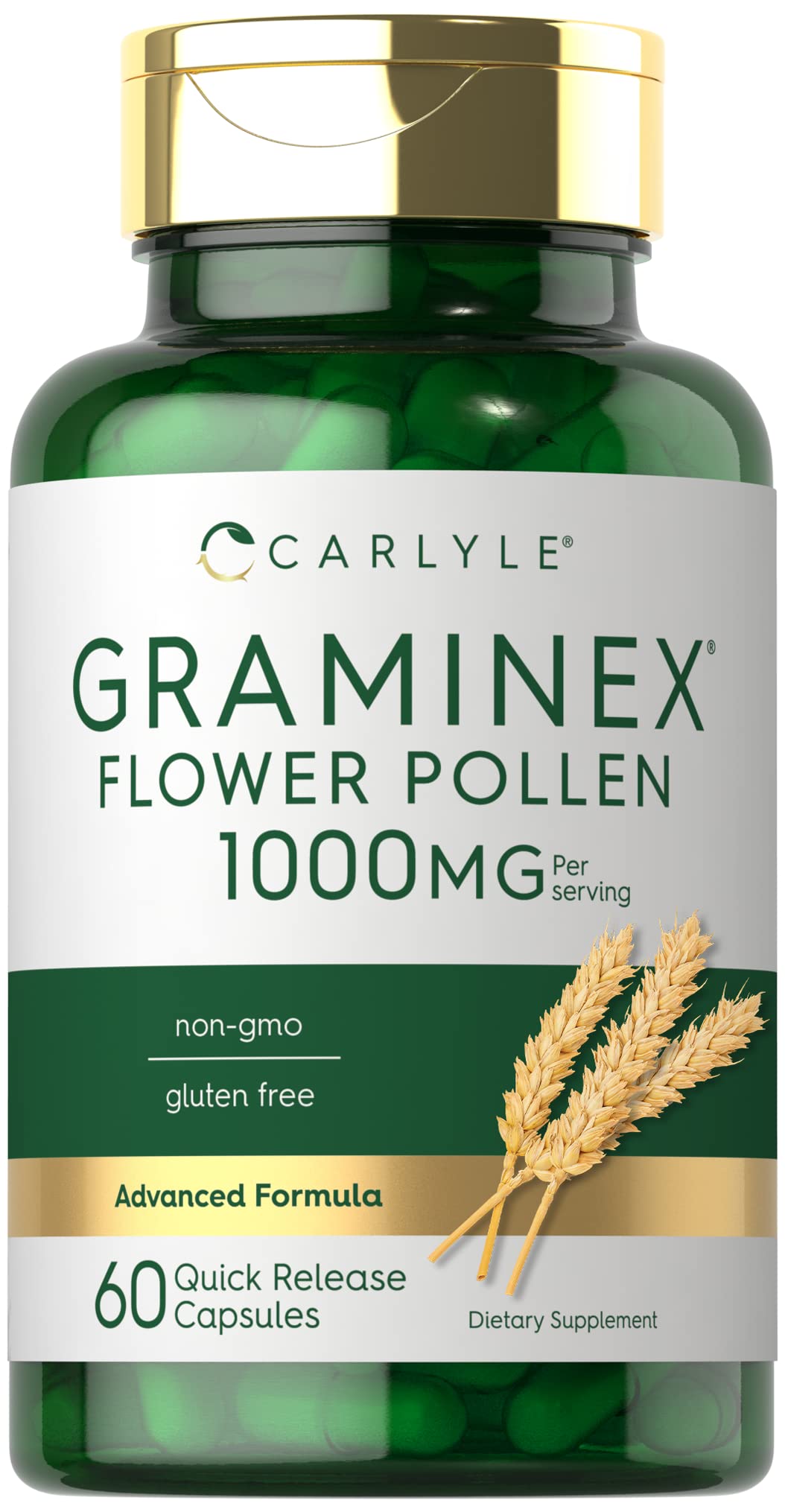 Foto 2 pulgar | Suplemento de Extracto Polen de Flores Carlyle Graminex 1000 Mg - Venta Internacional