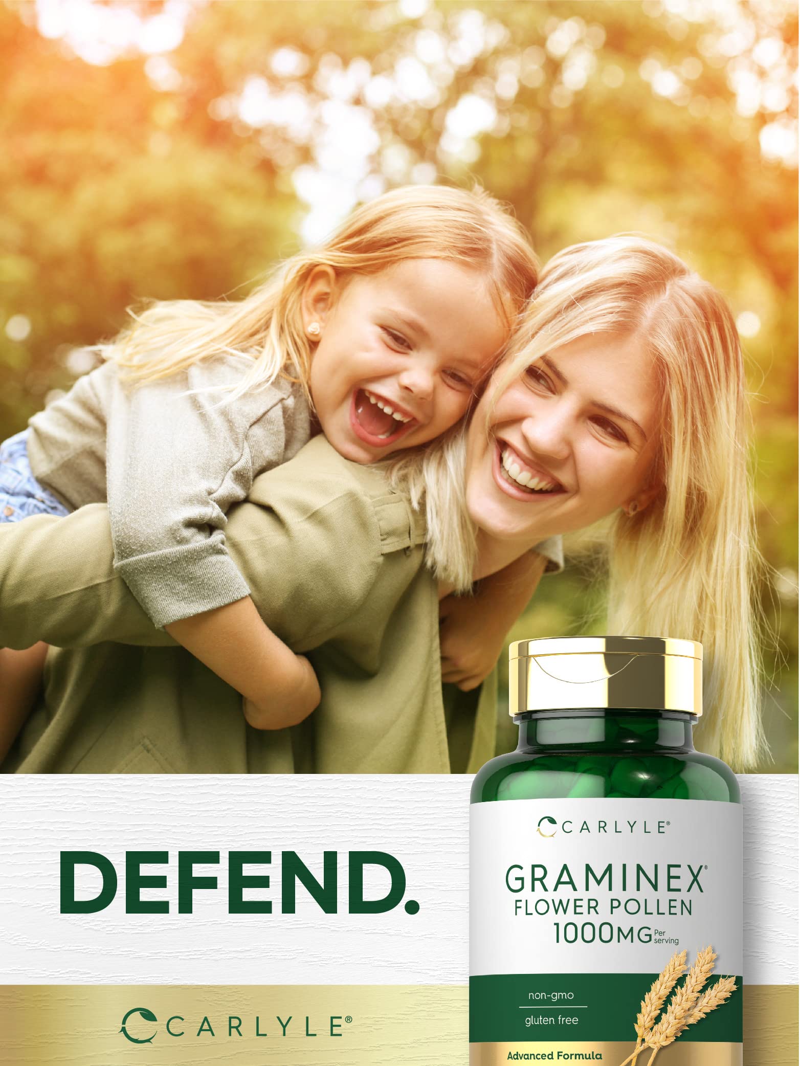 Foto 6 | Suplemento de Extracto Polen de Flores Carlyle Graminex 1000 Mg - Venta Internacional