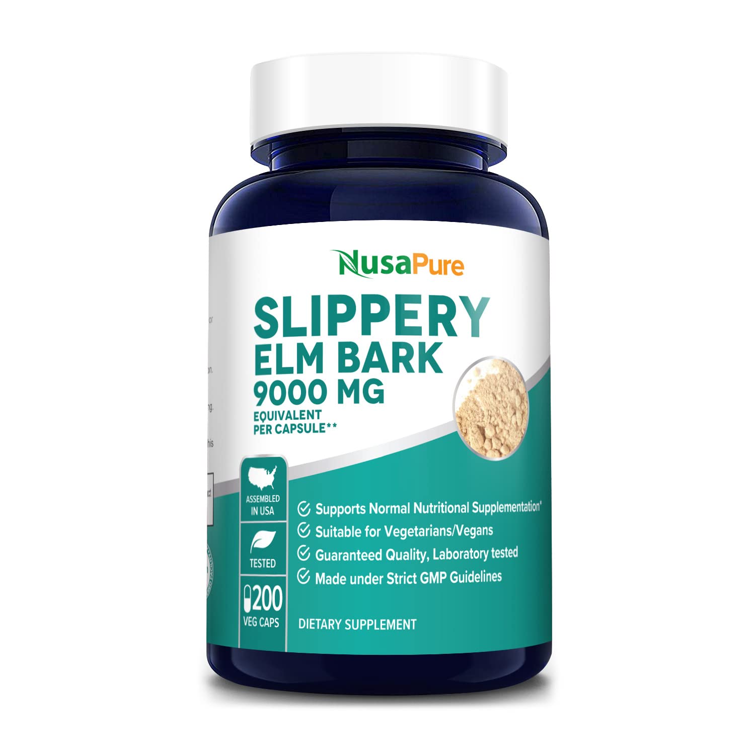 Suplemento Nusapure de Extracto de Corteza de Olmo 9000 Mg 200 Cápsulas - Venta Internacional