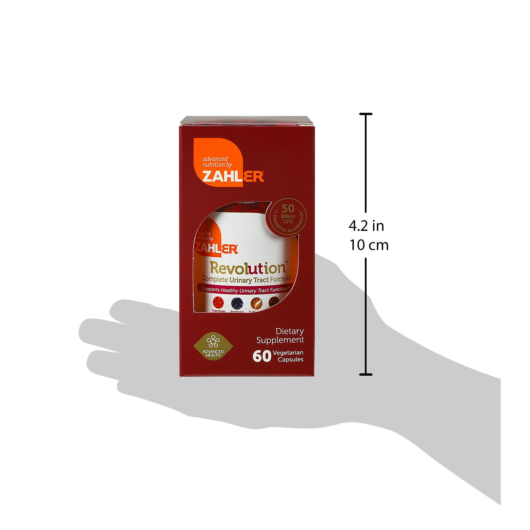 Foto 7 pulgar | Suplemento Zahler Uti Revolution Urinary Tract Health 60 Cápsulas - Venta Internacional