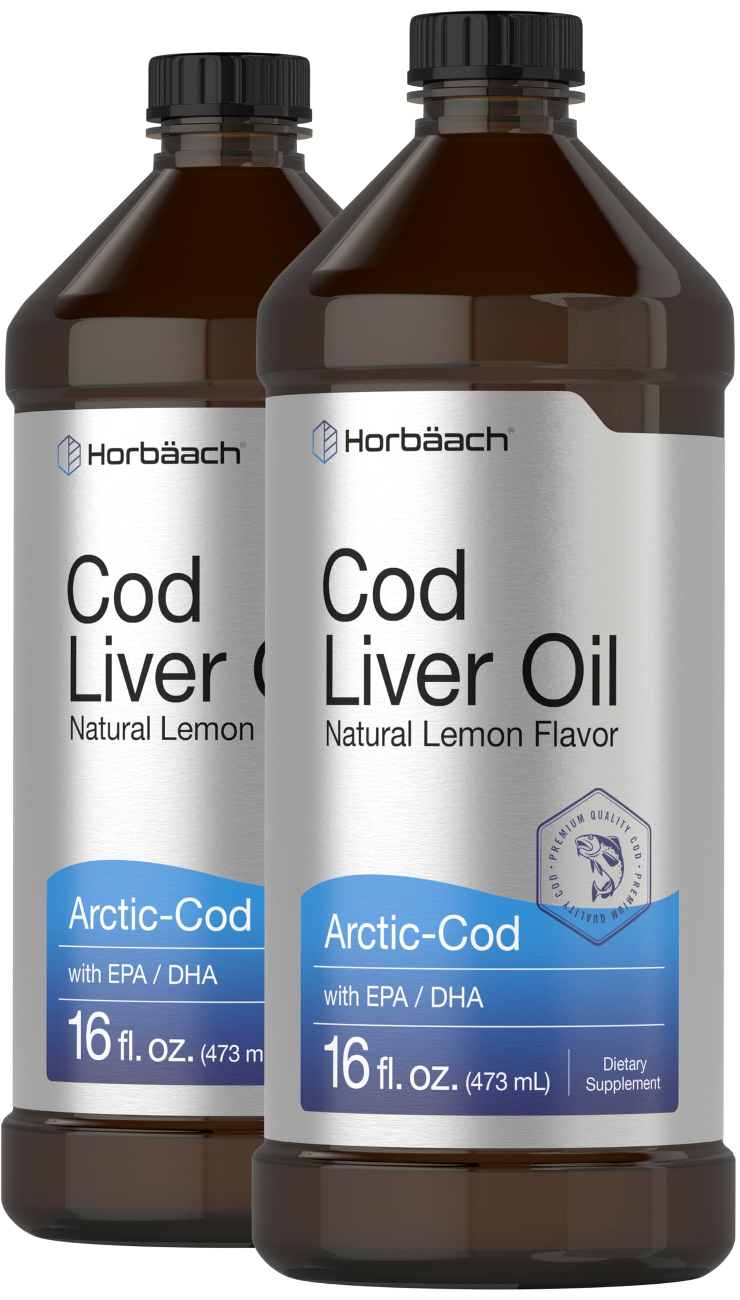 Foto 1 | Suplemento Horbäach Aceite de Hígado de Bacalao Ártico con Epa/dha 480 ml - Venta Internacional