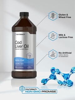 Foto 4 | Suplemento Horbäach Aceite de Hígado de Bacalao Ártico con Epa/dha 480 ml - Venta Internacional