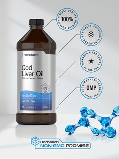 Foto 5 | Suplemento Horbäach Aceite de Hígado de Bacalao Ártico con Epa/dha 480 ml - Venta Internacional