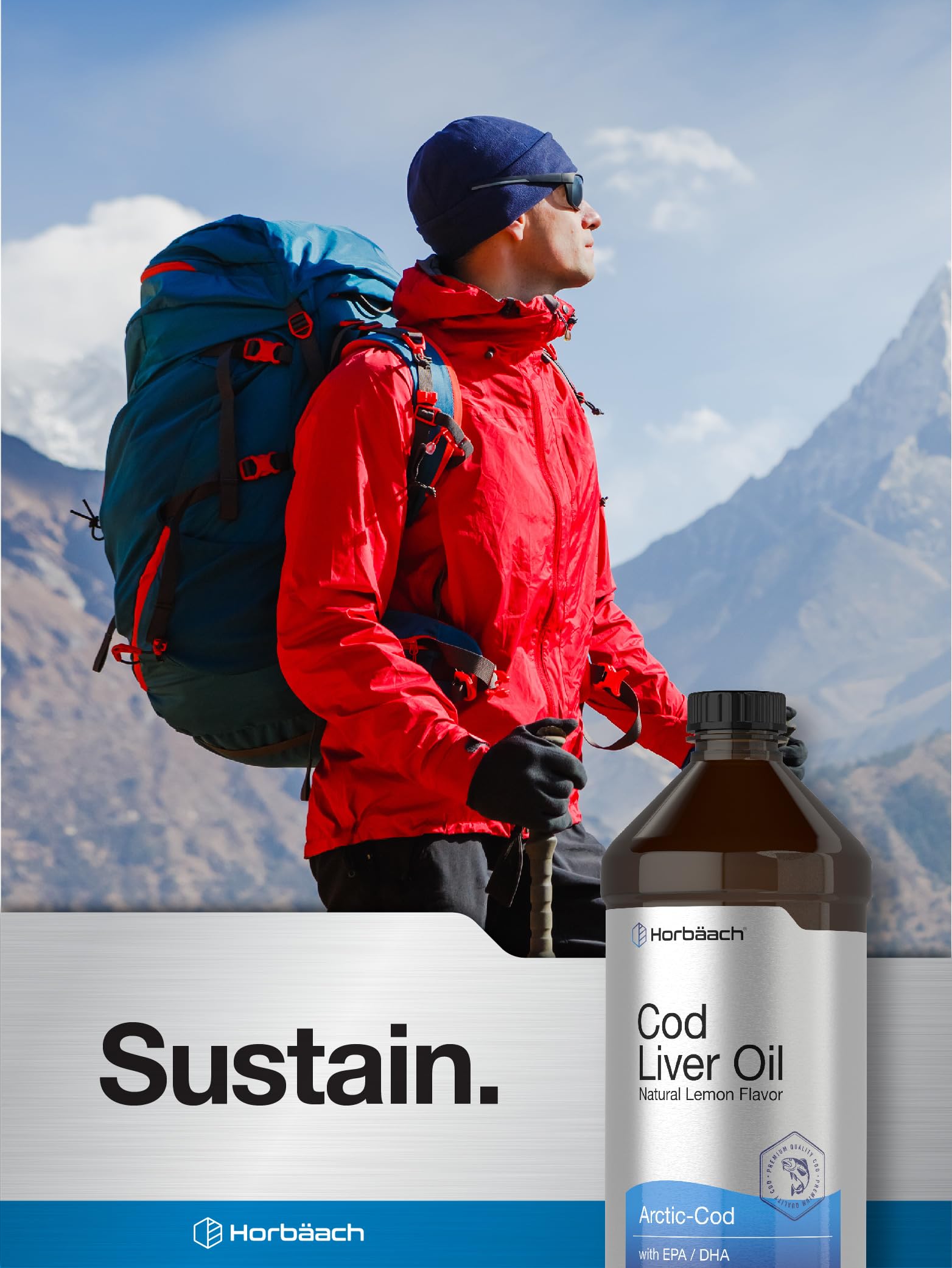 Foto 7 pulgar | Suplemento Horbäach Aceite de Hígado de Bacalao Ártico con Epa/dha 480 ml - Venta Internacional
