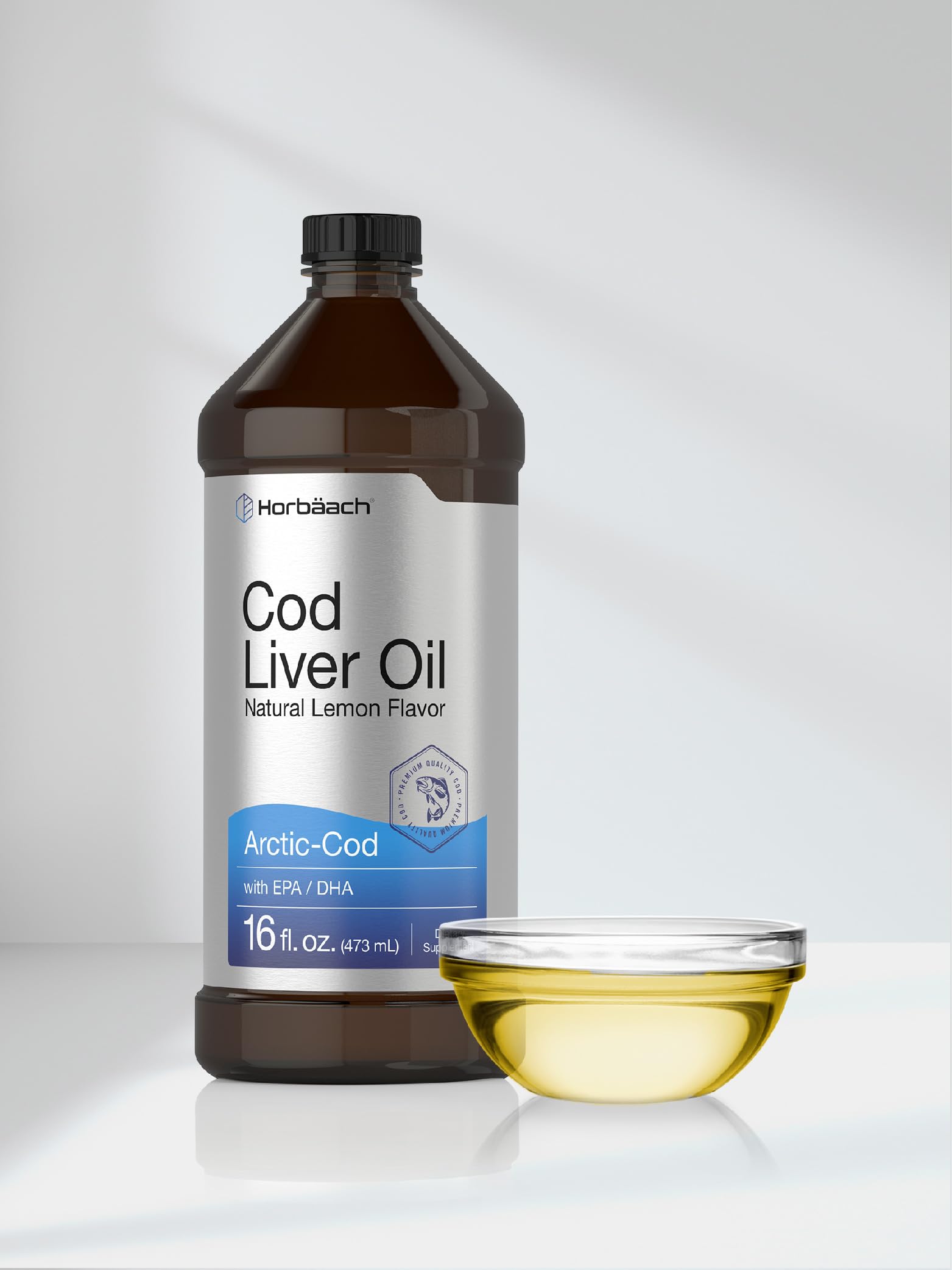Foto 8 pulgar | Suplemento Horbäach Aceite de Hígado de Bacalao Ártico con Epa/dha 480 ml - Venta Internacional