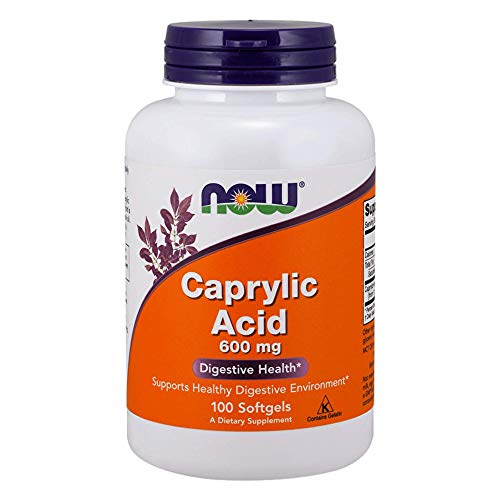 Suplemento Now Foods Ácido 600 mg 100 Cápsulas Blandas Caprílico - Venta Internacional