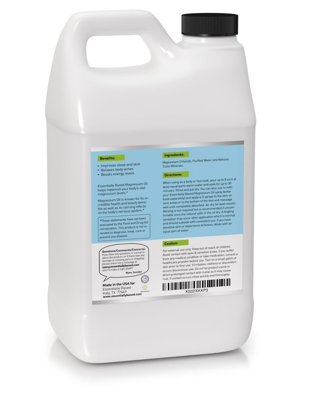 Foto 3 pulgar | Spray de Aceite de Magnesio A Base De Esencia Extra Strength 1.89 L - Venta Internacional
