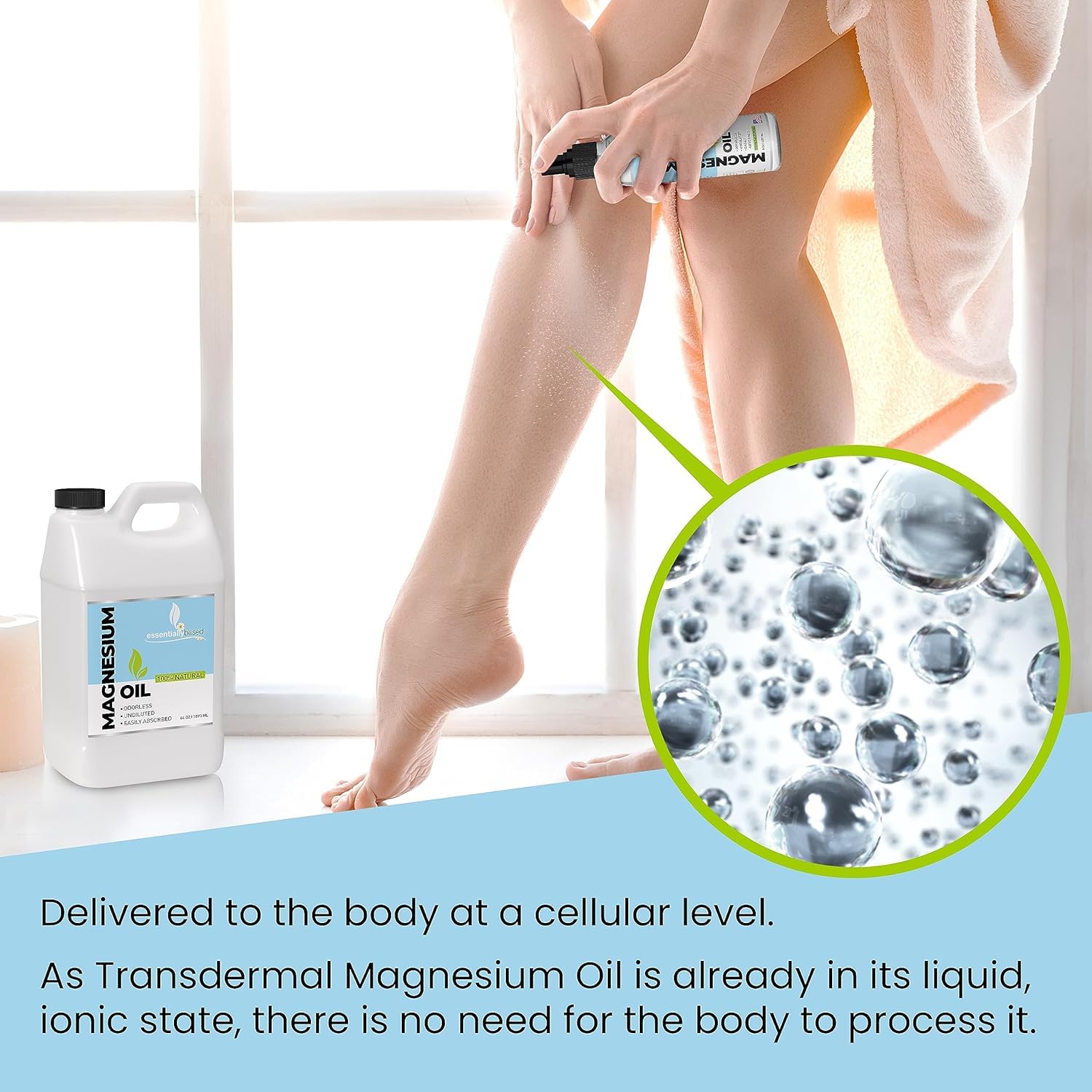 Foto 7 | Spray de Aceite de Magnesio A Base De Esencia Extra Strength 1.89 L - Venta Internacional