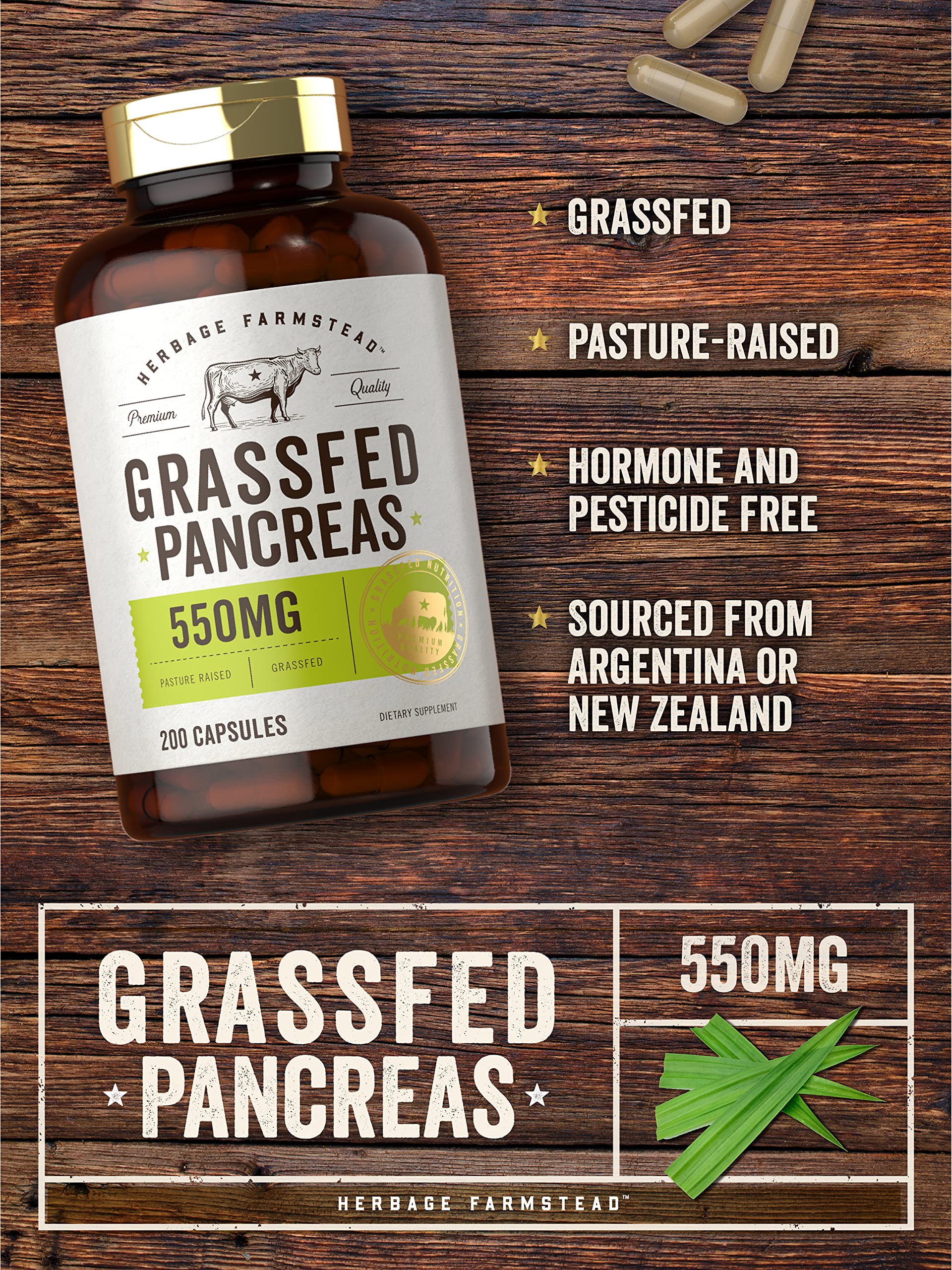 Foto 3 | Suplemento Carlyle Grassfed Pancreas de 200 Cápsulas-Venta Internacional
