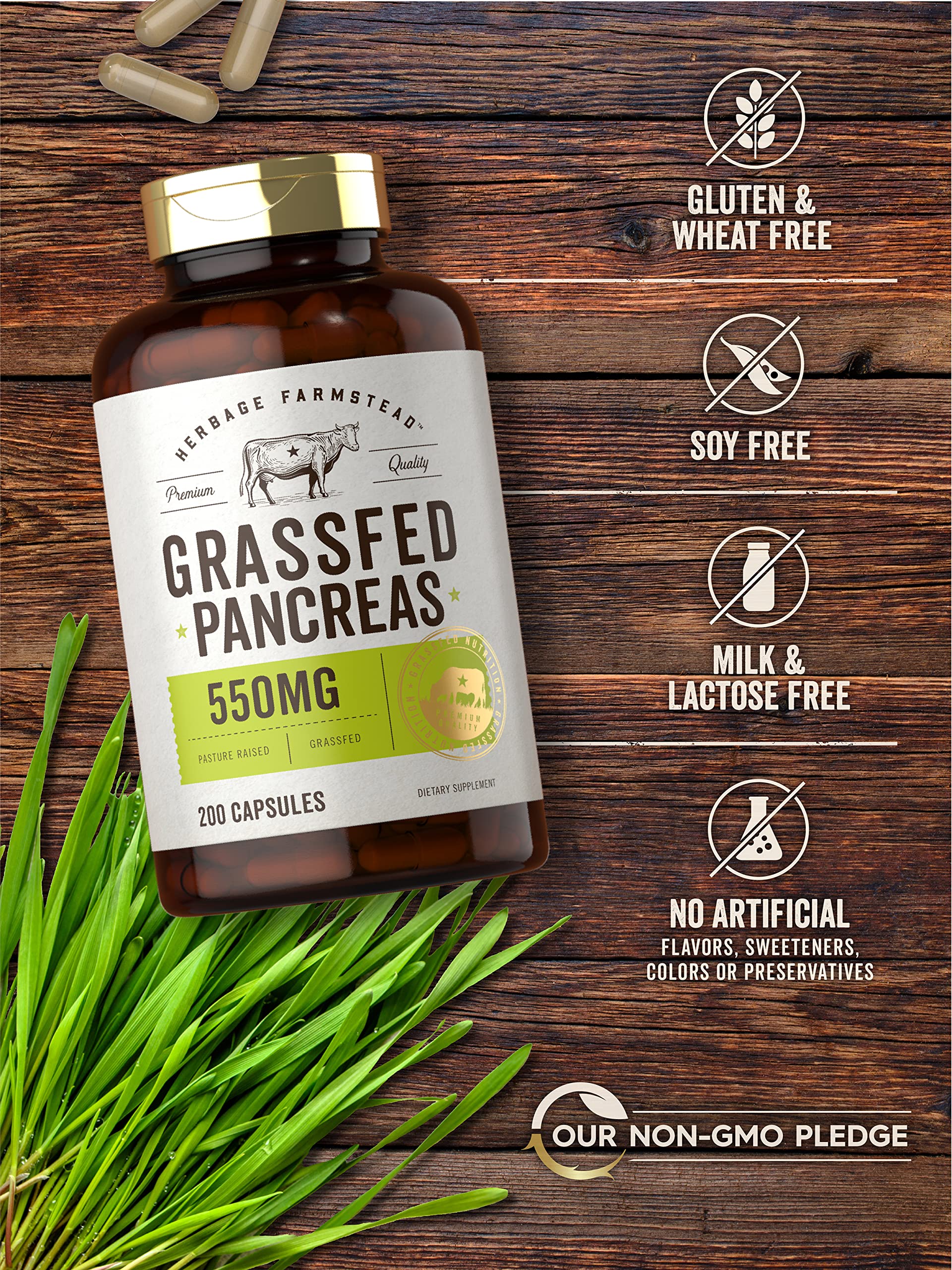 Foto 4 | Suplemento Carlyle Grassfed Pancreas de 200 Cápsulas-Venta Internacional