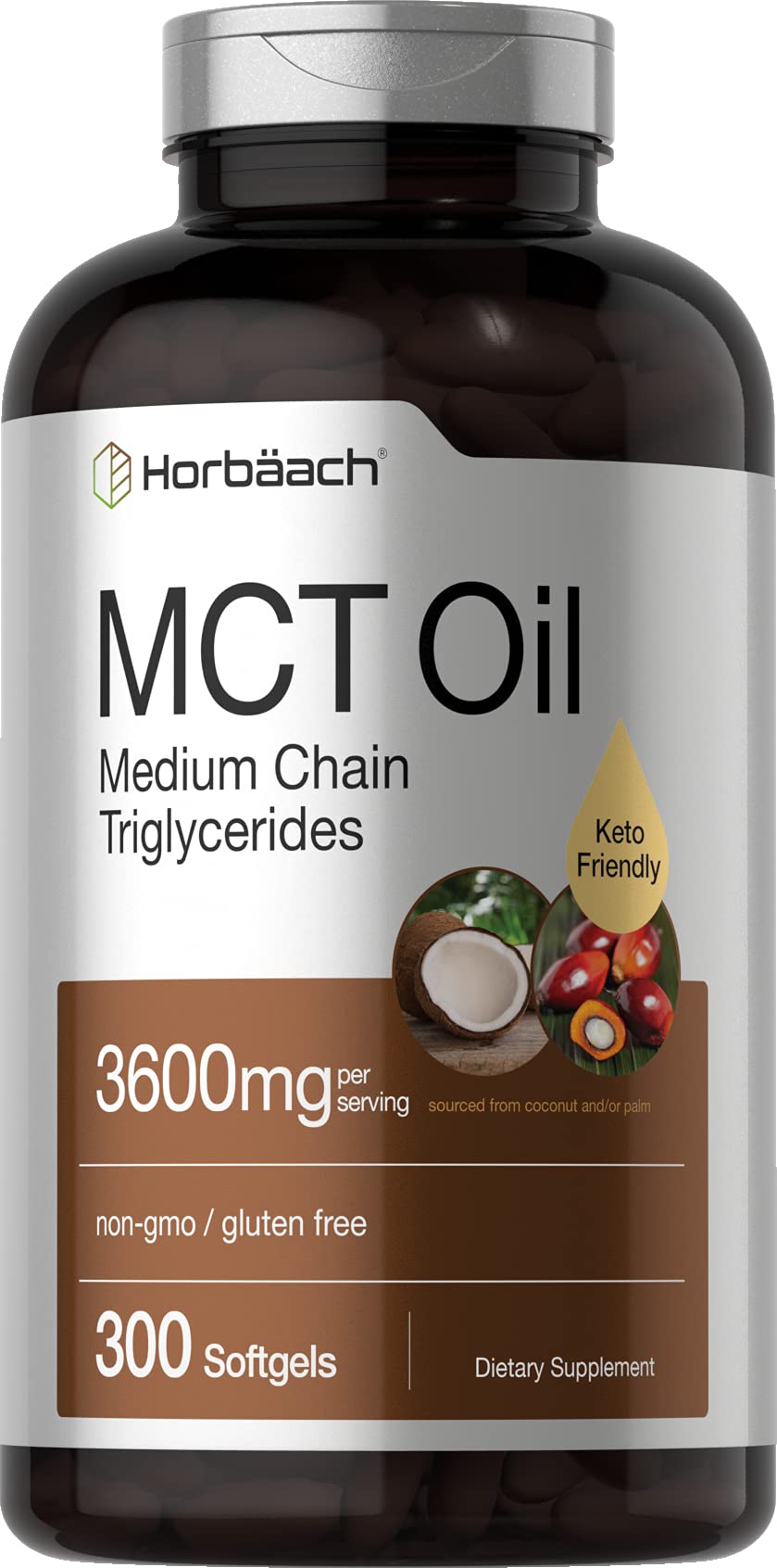 Foto 2 pulgar | Suplemento Horbaach Keto Mct 360 mg 300 Cápsulas Blandas - Venta Internacional