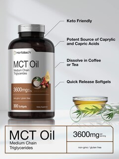 Foto 3 | Suplemento Horbaach Keto Mct 360 mg 300 Cápsulas Blandas - Venta Internacional