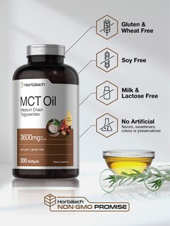 Foto 4 | Suplemento Horbaach Keto Mct 360 mg 300 Cápsulas Blandas - Venta Internacional