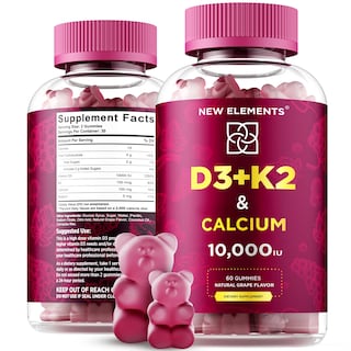 Foto 1 | Gomitas New Elements de Vitamina D3 K2 y Calcio - Venta Internacional