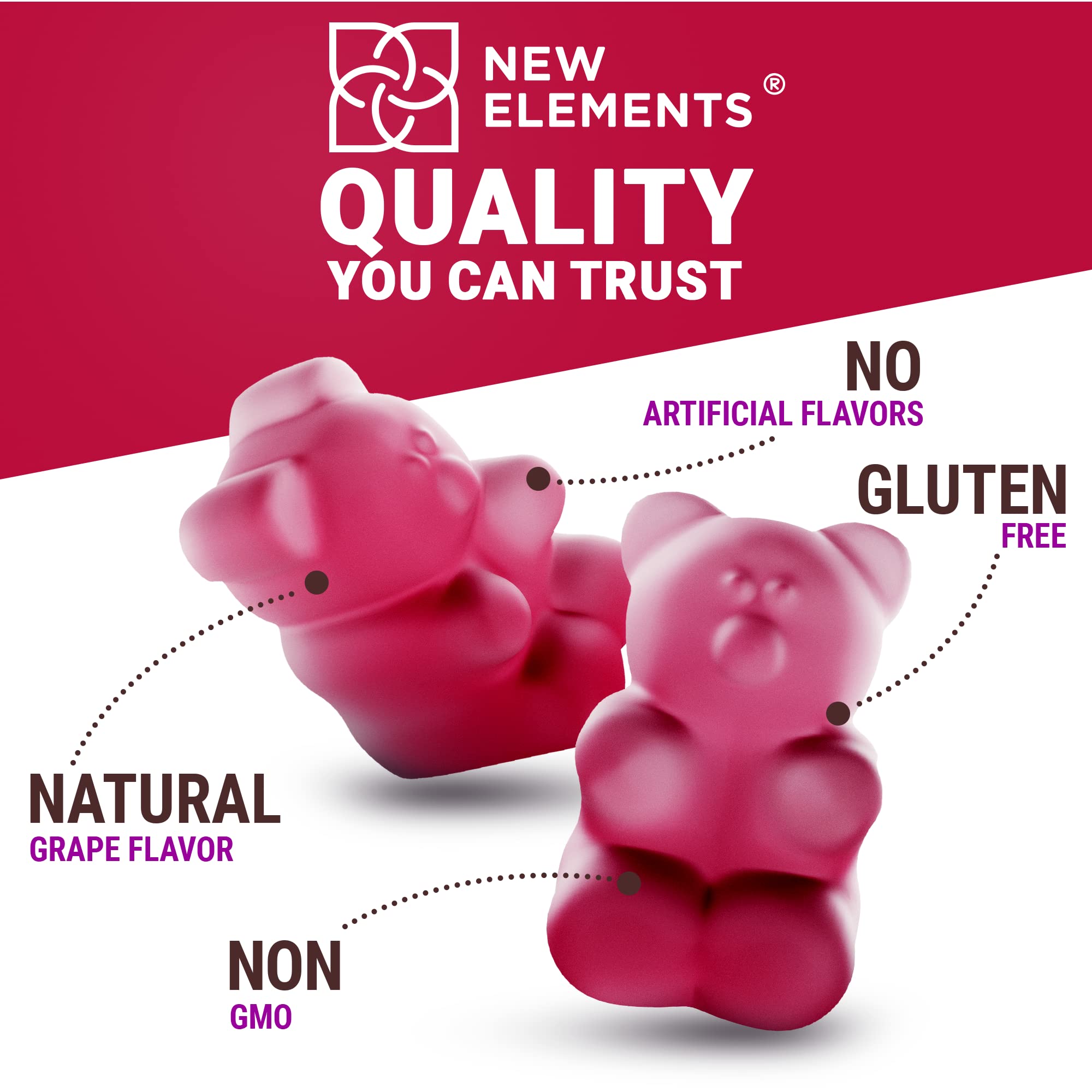 Foto 8 pulgar | Gomitas New Elements de Vitamina D3 K2 y Calcio - Venta Internacional