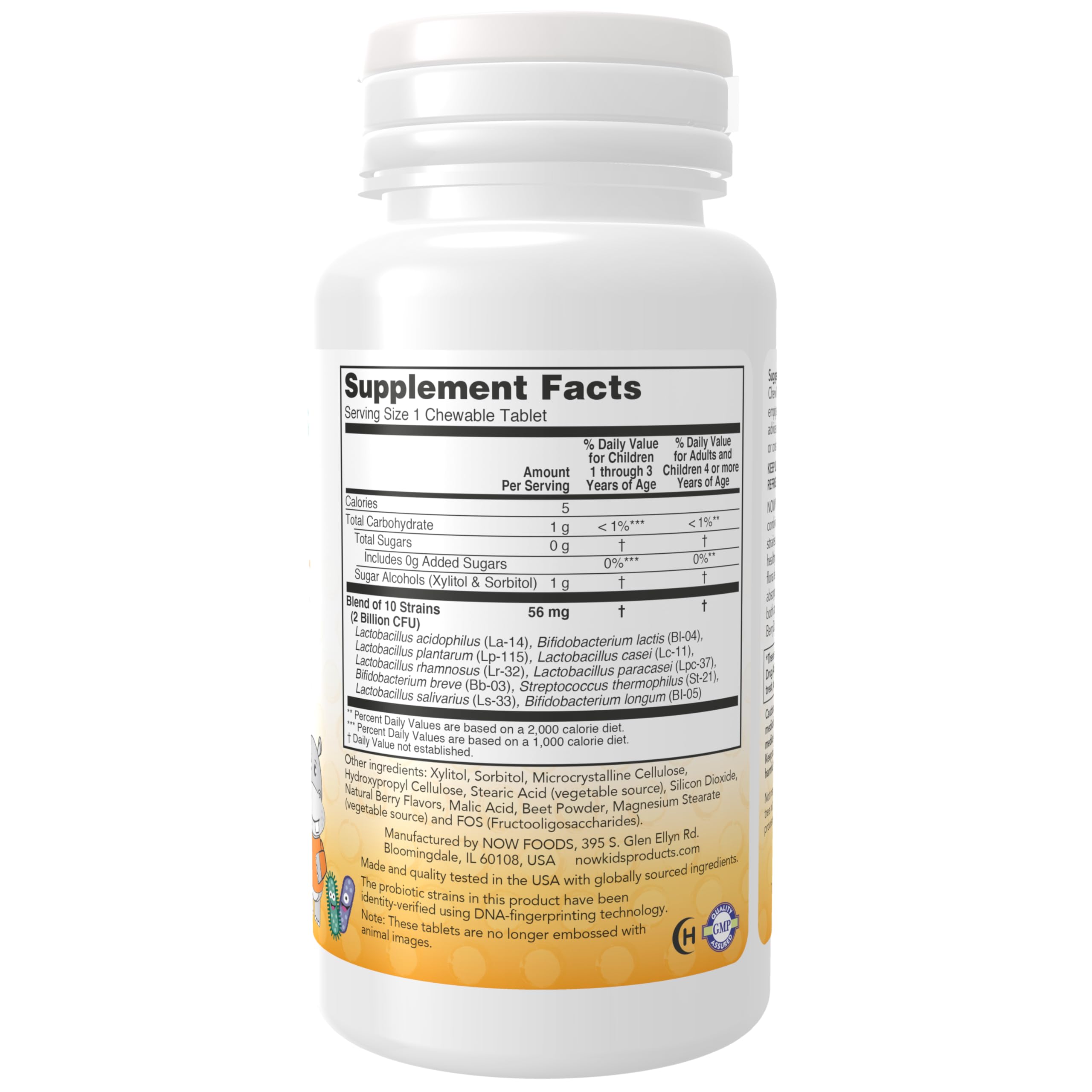 Foto 3 pulgar | Suplementa Now Berrydophilus™ 60 Chewables Probiotic 2b - Venta Internacional