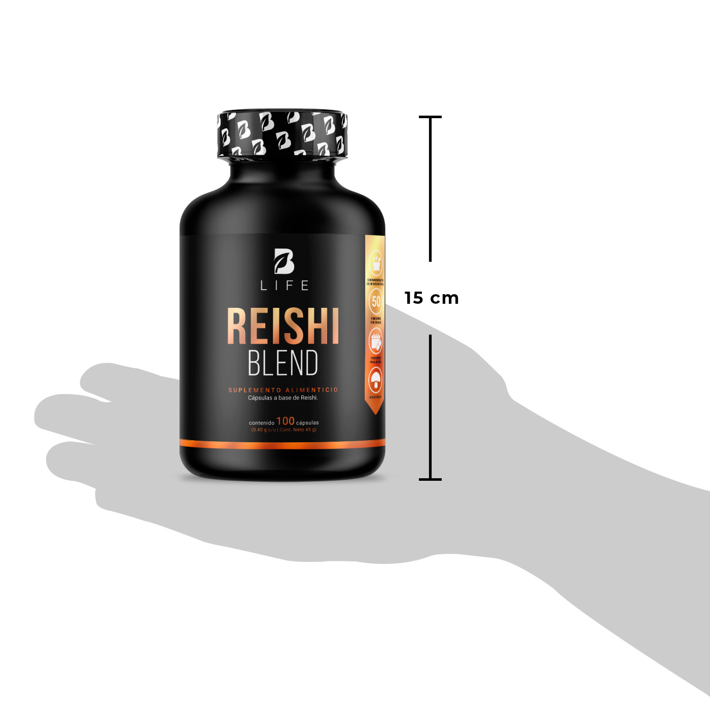 Foto 8 pulgar | Reishi Blend  B Life 100 Cápsulas