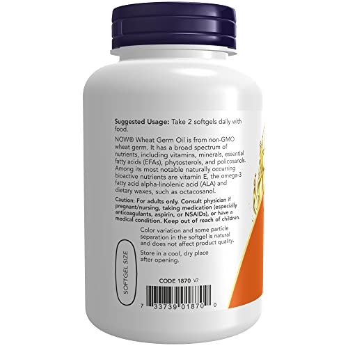 Foto 4 pulgar | Suplemento Now Aceite de Germen de Trigo 1.130 mg con Ácido Graso Esencial - Venta Internacional