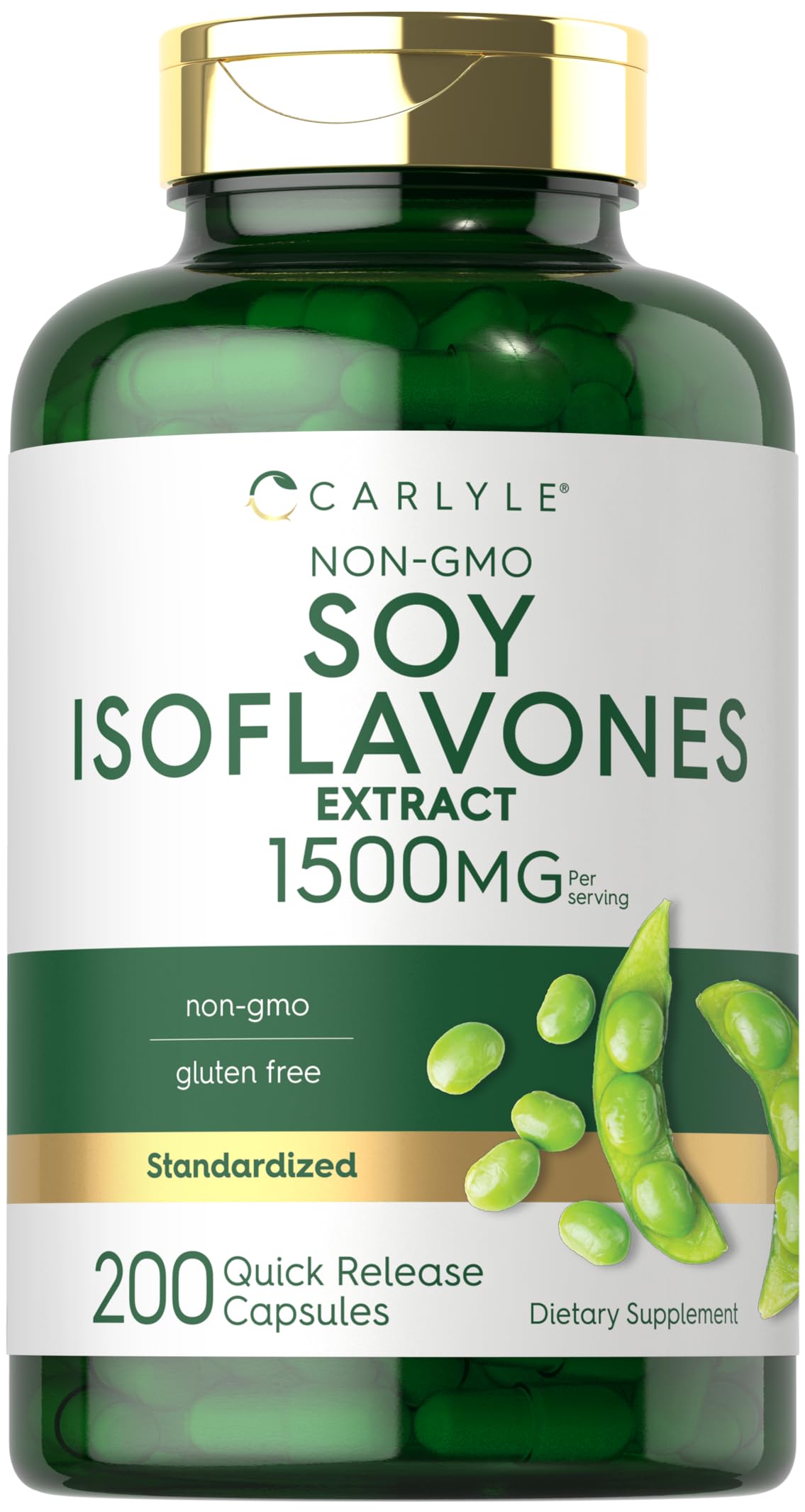 Foto 2 pulgar | Suplemento de Isoflavonas de Soja Carlyle 1500 Mg | 200 Cápsulas - Venta Internacional