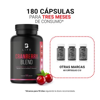 Foto 4 | Cranberry Blend B Life 180 Cápsulas