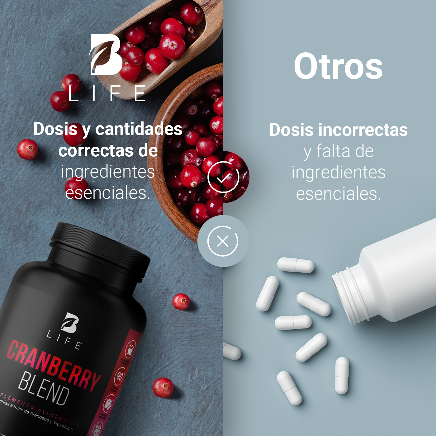 Foto 5 | Cranberry Blend B Life 180 Cápsulas