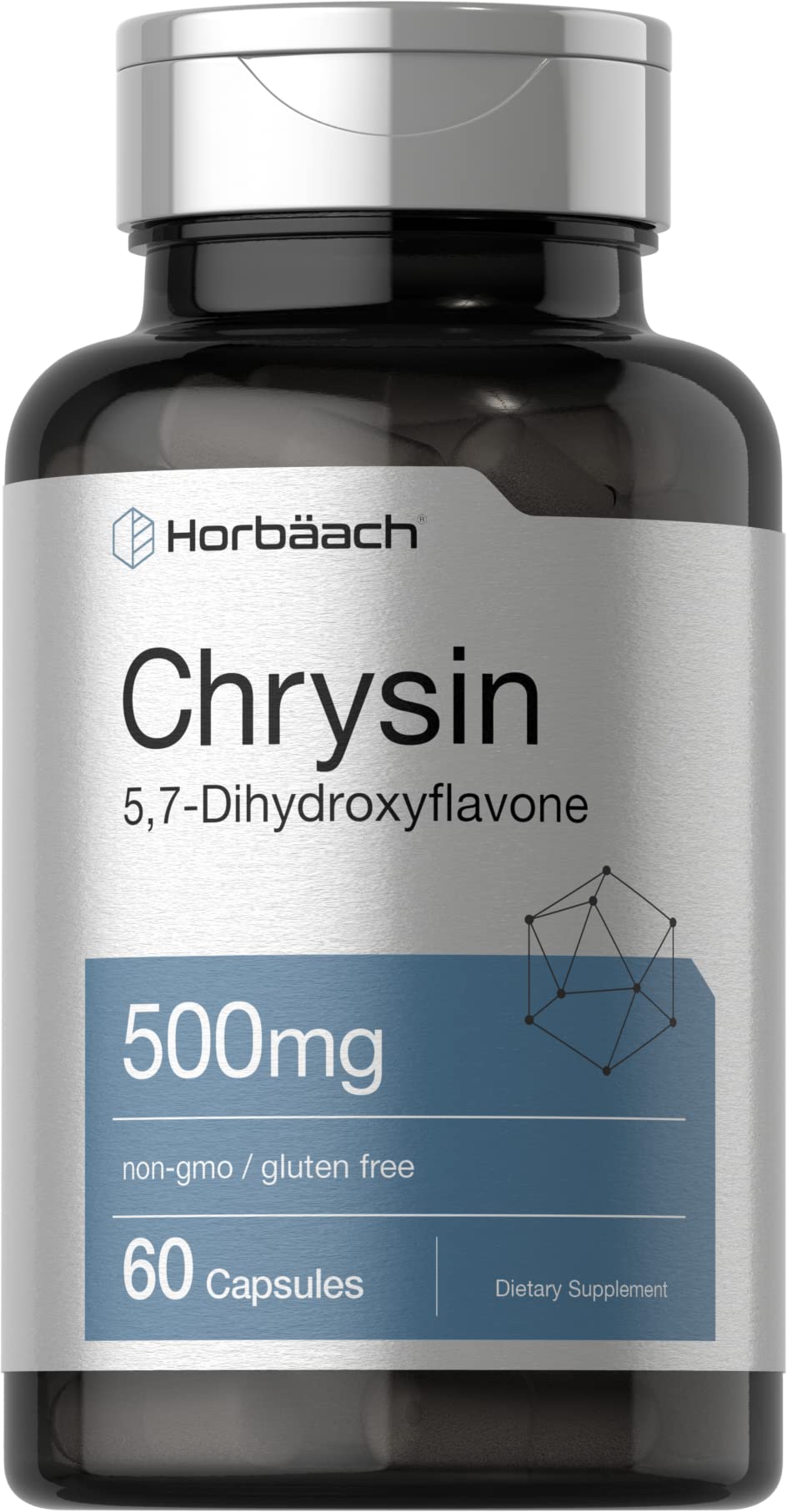 Foto 2 pulgar | Suplemento Horbäach Chrysin 500 Mg 60 Cápsulas con Pasiflora - Venta Internacional