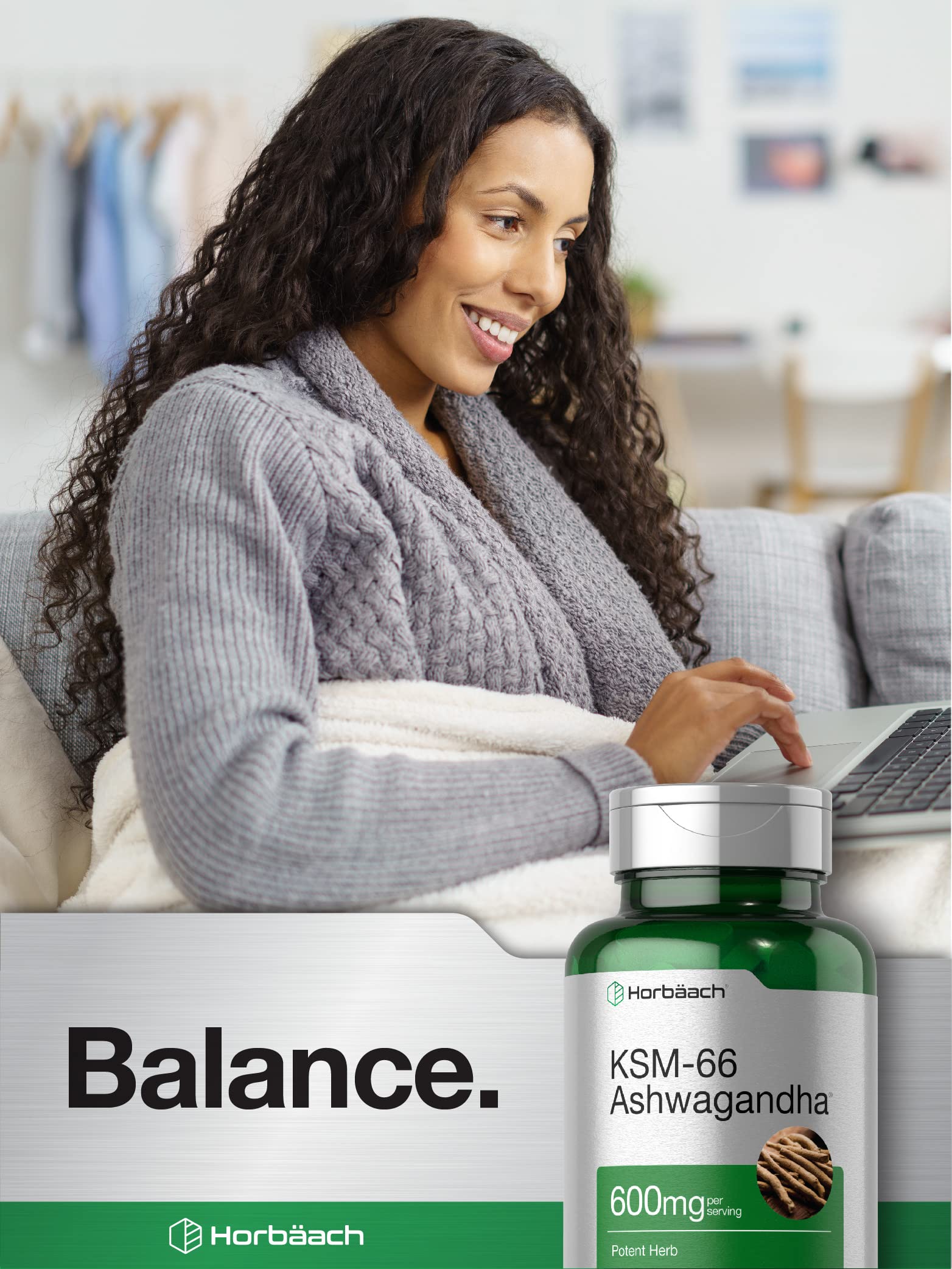 Foto 6 | Suplemento Horbach Ksm-66 Ashwagandha 600 Mg 60 Cápsulas - Venta Internacional
