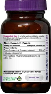 Foto 3 | Suplemento Oregon's Wild Harvest La Mesa Wild Harvest Schisandra Organic 90 - Venta Internacional