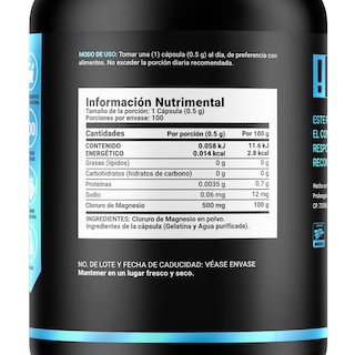 Foto 2 | Cloruro Mag B Life. 100 cápsulas de 500mg para tu bienestar